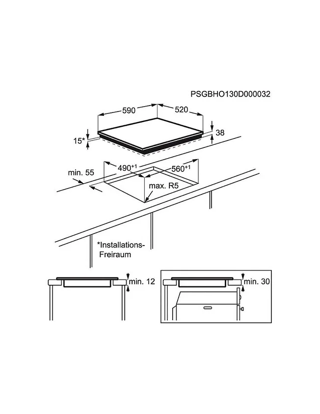 VITROCERAMICA ELECTROLUX EHF6241FOK